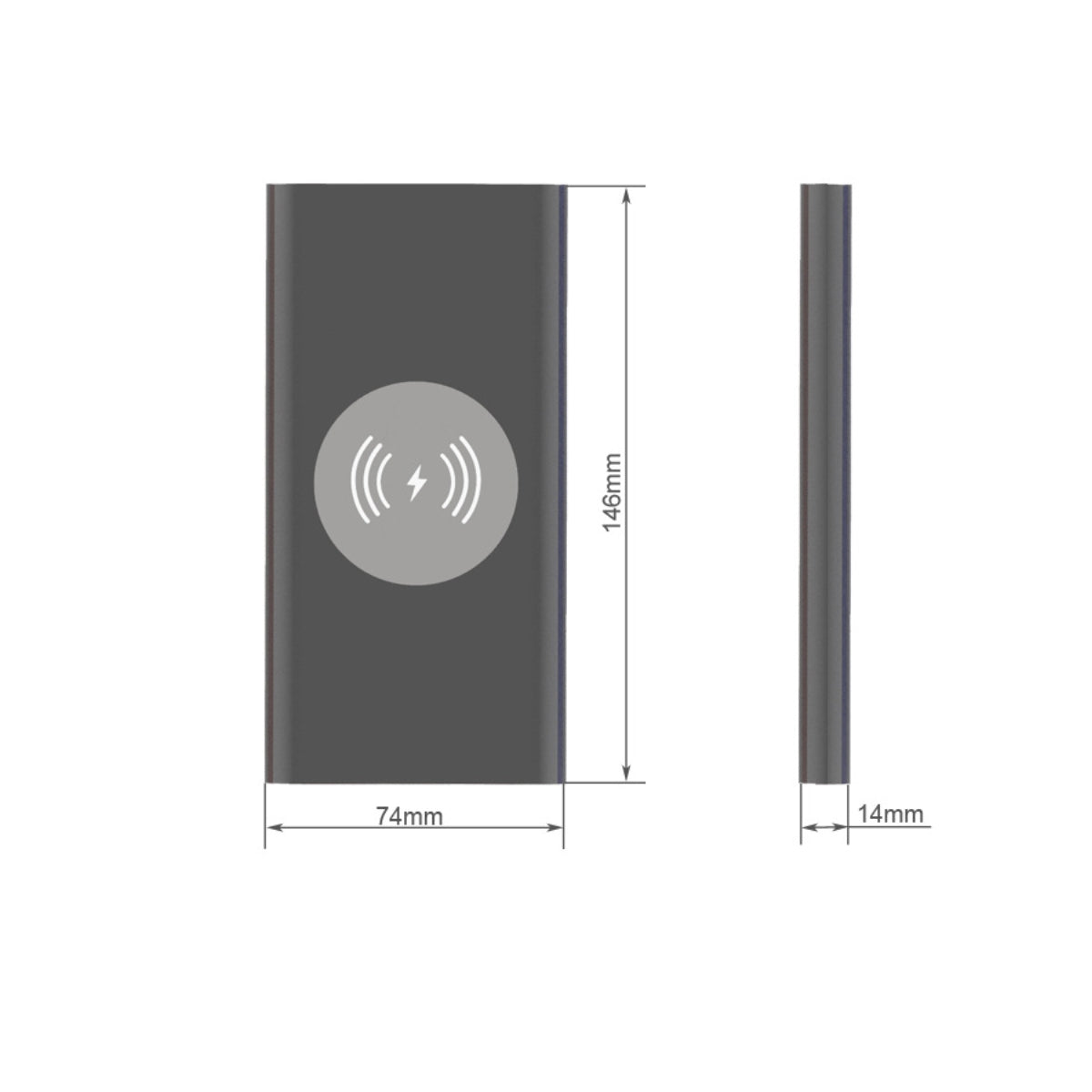 Powerful Portable Powerbank With Wireless Charger Vista Shops
