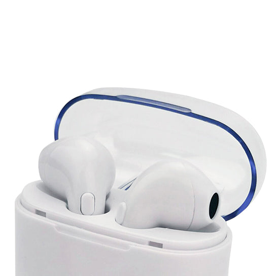 Clear Top Dual Chamber Wireless Bluetooth Earphones With Charging Box Vista Shops
