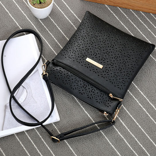 Blossomita Handbag With Cutout Flower Design Vista Shops