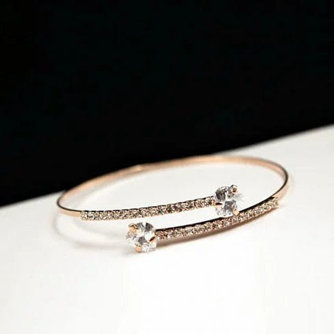 Heart and Soul Diamond Crystal Hearts Bracelet Vista Shops