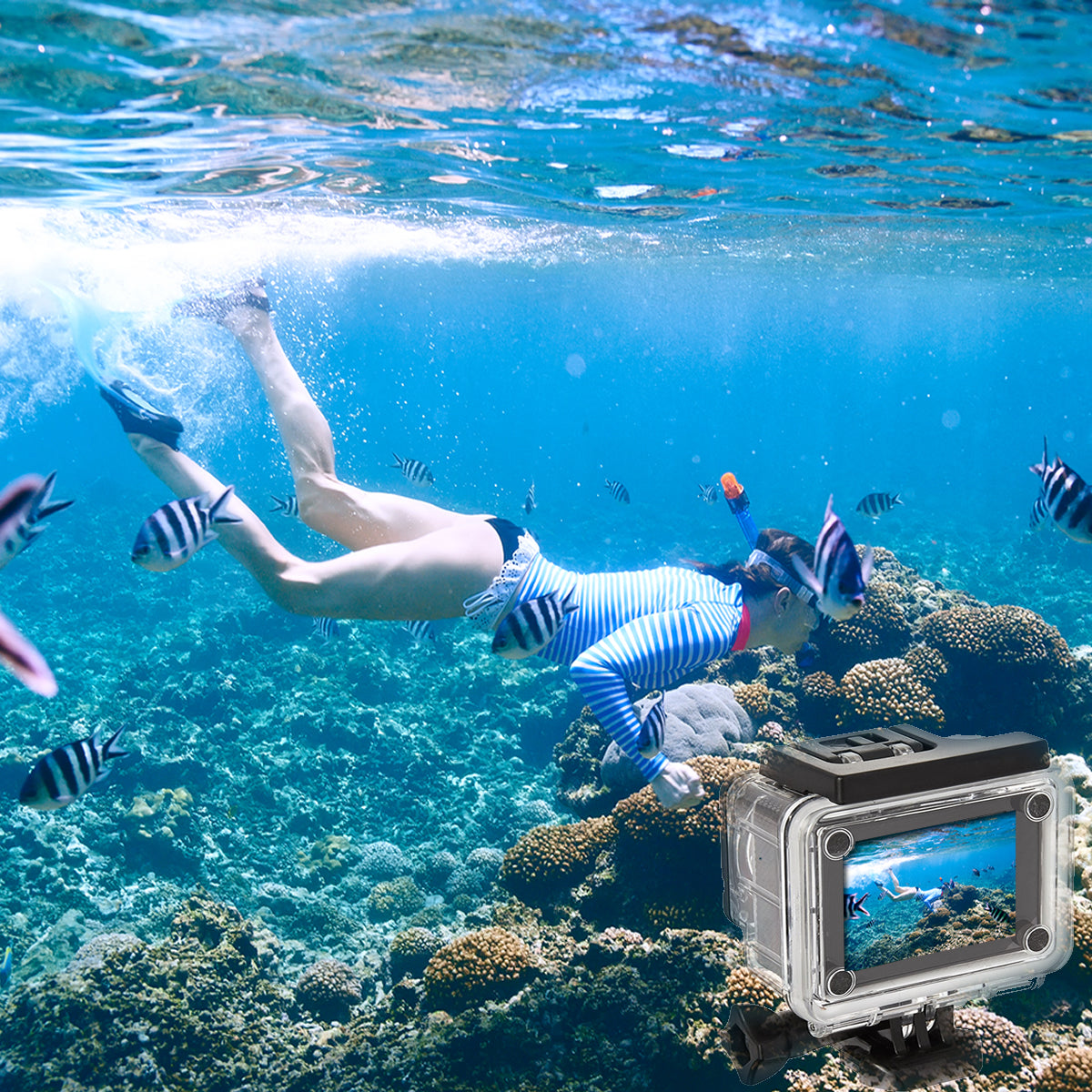 4K  Waterproof All Digital UHD WiFi Camera + RF Remote And Accessories Vista Shops