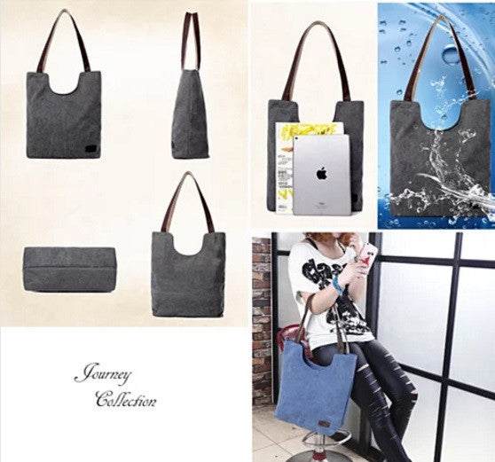 NATURA Cotton Canvas Tote By Journey Collection Vista Shops