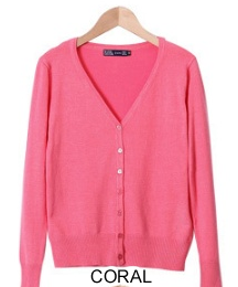 New Year Cardigans Long Sleeves Button Down Style Vista Shops