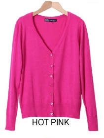 New Year Cardigans Long Sleeves Button Down Style Vista Shops