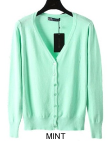 New Year Cardigans Long Sleeves Button Down Style Vista Shops
