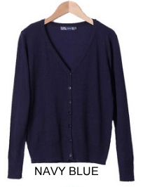 New Year Cardigans Long Sleeves Button Down Style Vista Shops
