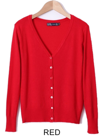 New Year Cardigans Long Sleeves Button Down Style Vista Shops