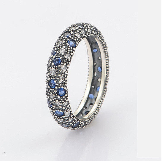 Starry Night Ring With Sapphire Crystals Vista Shops