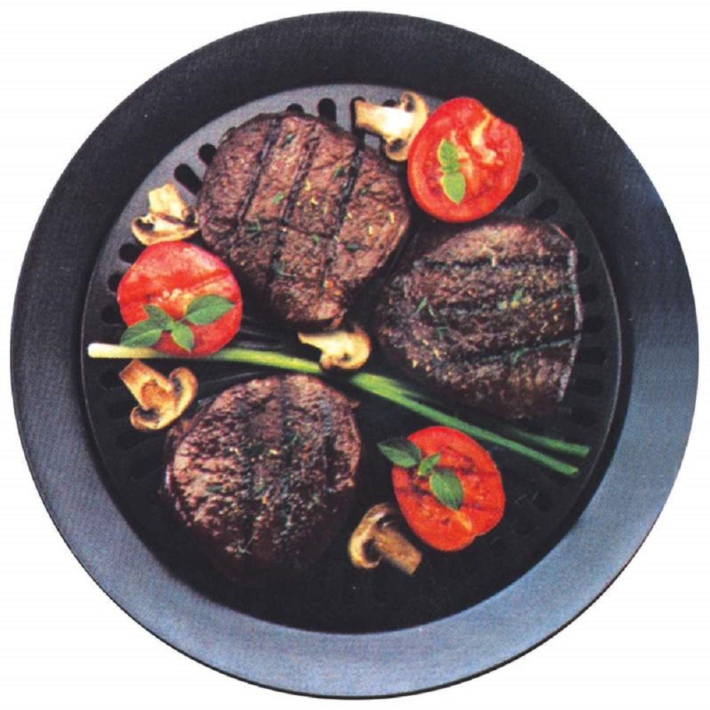 Go Go Smokeless Non-Stick Barbecue Grill For Indoors And Outdoors Vista Shops