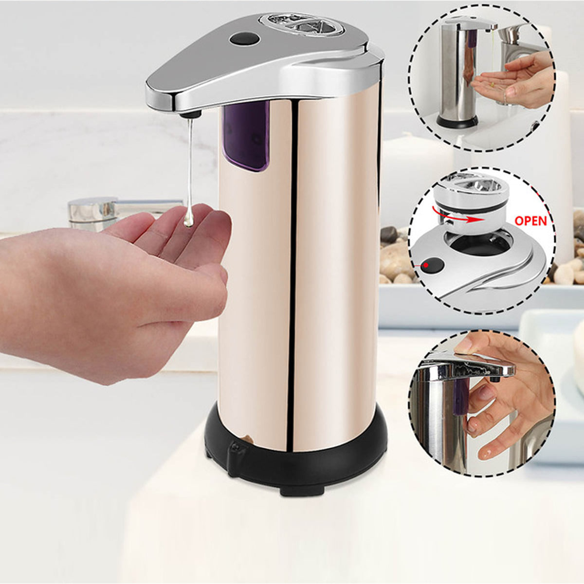CareAll Auto Motion Smart Soap Dispenser Touch Less No Mess Vista Shops