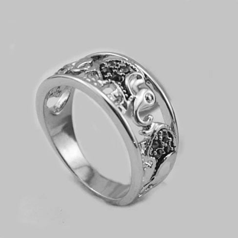 Trunks And Tails Playful Elephants Ring Vista Shops