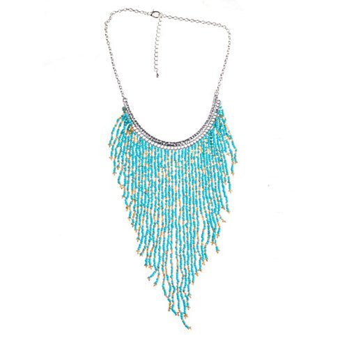 Bohemian Beads Waterfall Necklace Vista Shops