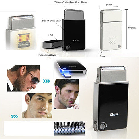 Chic Shaver - A Portable Travel USB Rechargeable Shaver Vista Shops