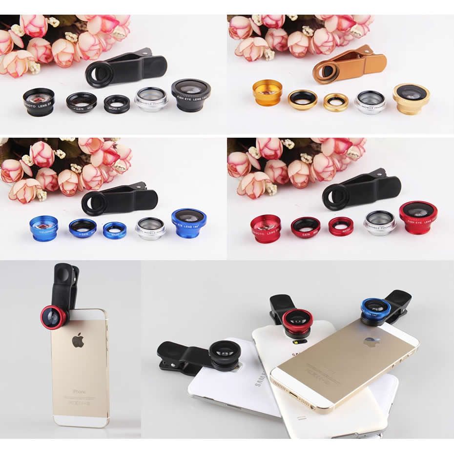 Clear Image with 5 Clip and Snap Lens for your Smartphone Vista Shops