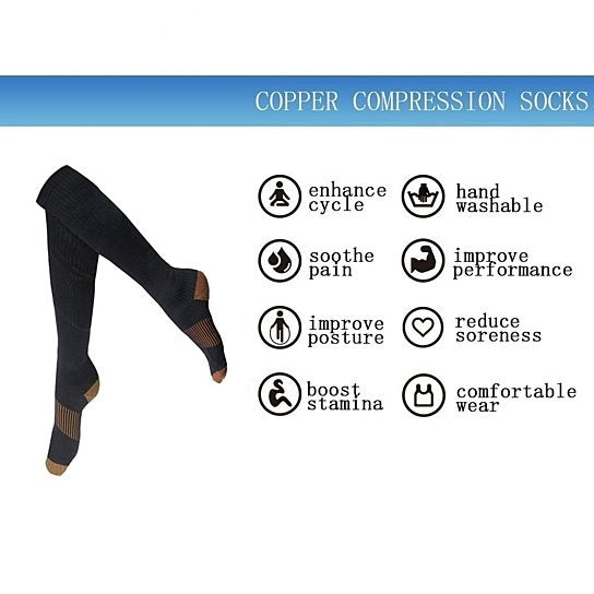 Copper Infused Compression Socks Lightweight Vista Shops