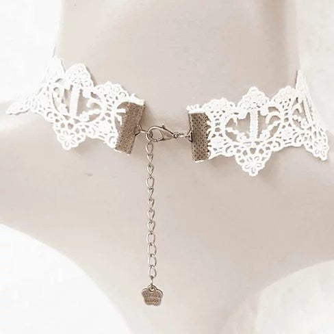 The Touch Of Vintage Victorian Style Crochet Necklace and Bracelet Set Vista Shops