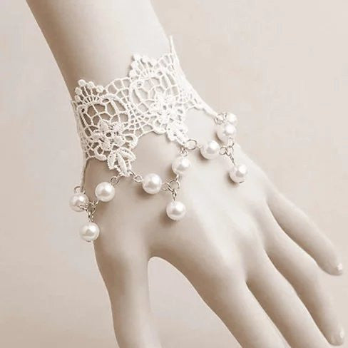 The Touch Of Vintage Victorian Style Crochet Necklace and Bracelet Set Vista Shops