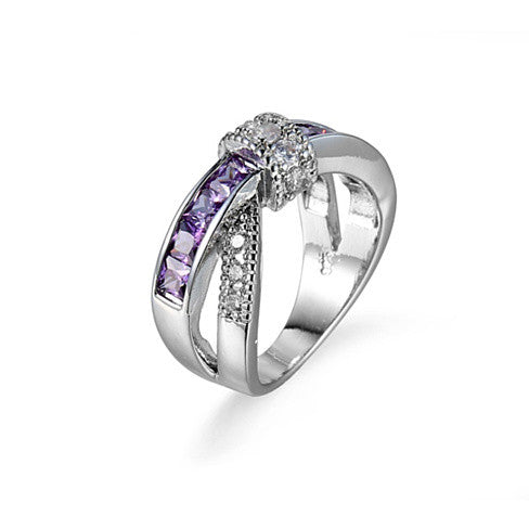You Cross My Mind Ring Diamond Crystals In 3 Lovely Colors Vista Shops