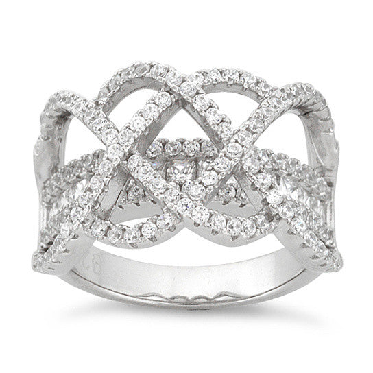 Ring Ceremony Double Infinity 2 In 1 CZ Ring Vista Shops