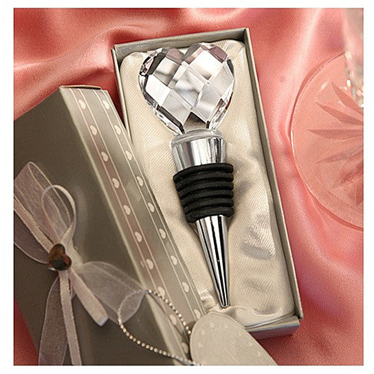 I Heart Wine Crystal Heart Wine Stopper Vista Shops