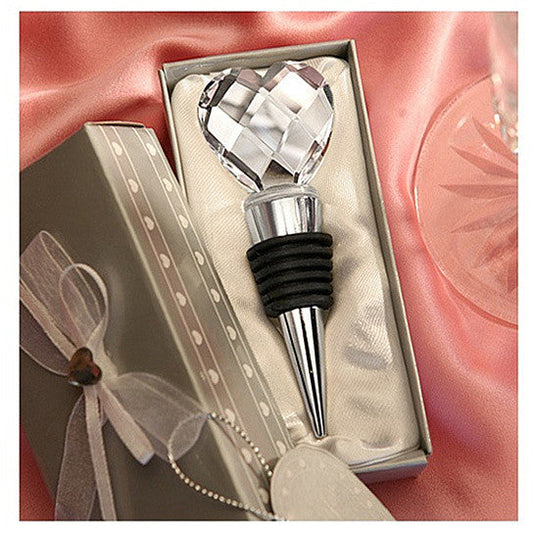 I Heart Wine Crystal Heart Wine Stopper Vista Shops