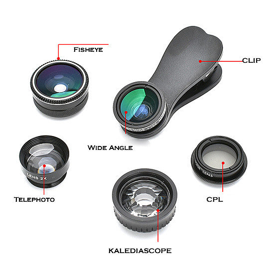 Kaleidoscope 5 In 1 Photo Magic Lens Set Vista Shops