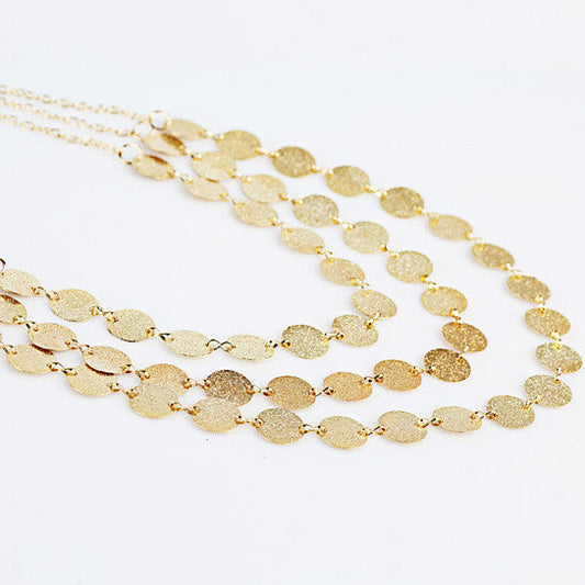 Sweet Glow Triple Strand Necklace Vista Shops