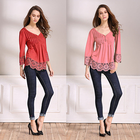 Explora Tops In Pretty Pintucks And Breezy Lace Details Vista Shops