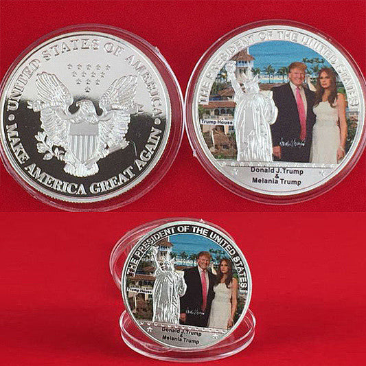 The First Couple Commemorative Coin With Donald And Melania Trump Vista Shops