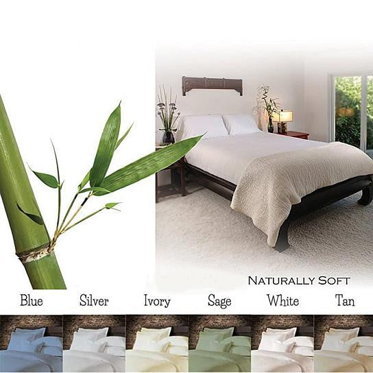 6-Piece Luxury Soft Bamboo Bed Sheet Set in 12 Colors Vista Shops