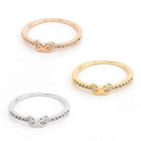 Infinite Love Ring with parade of CZ Diamonds Vista Shops