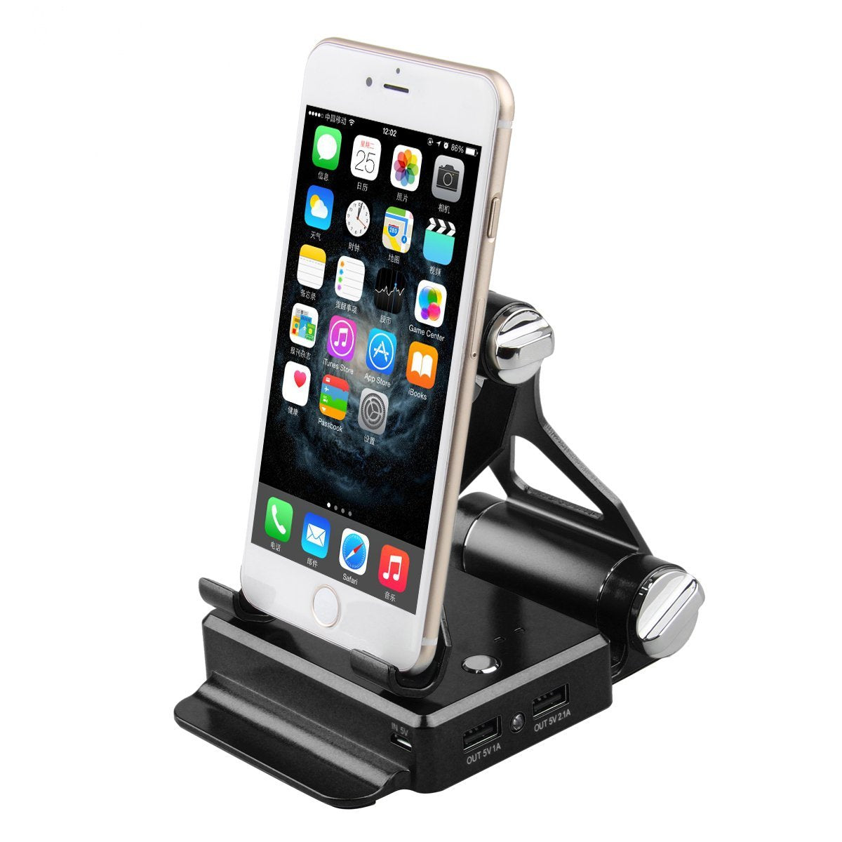 Podium Style Stand With Extended Battery Up To 200% For iPad, iPhone And Other Smart Gadgets Vista Shops