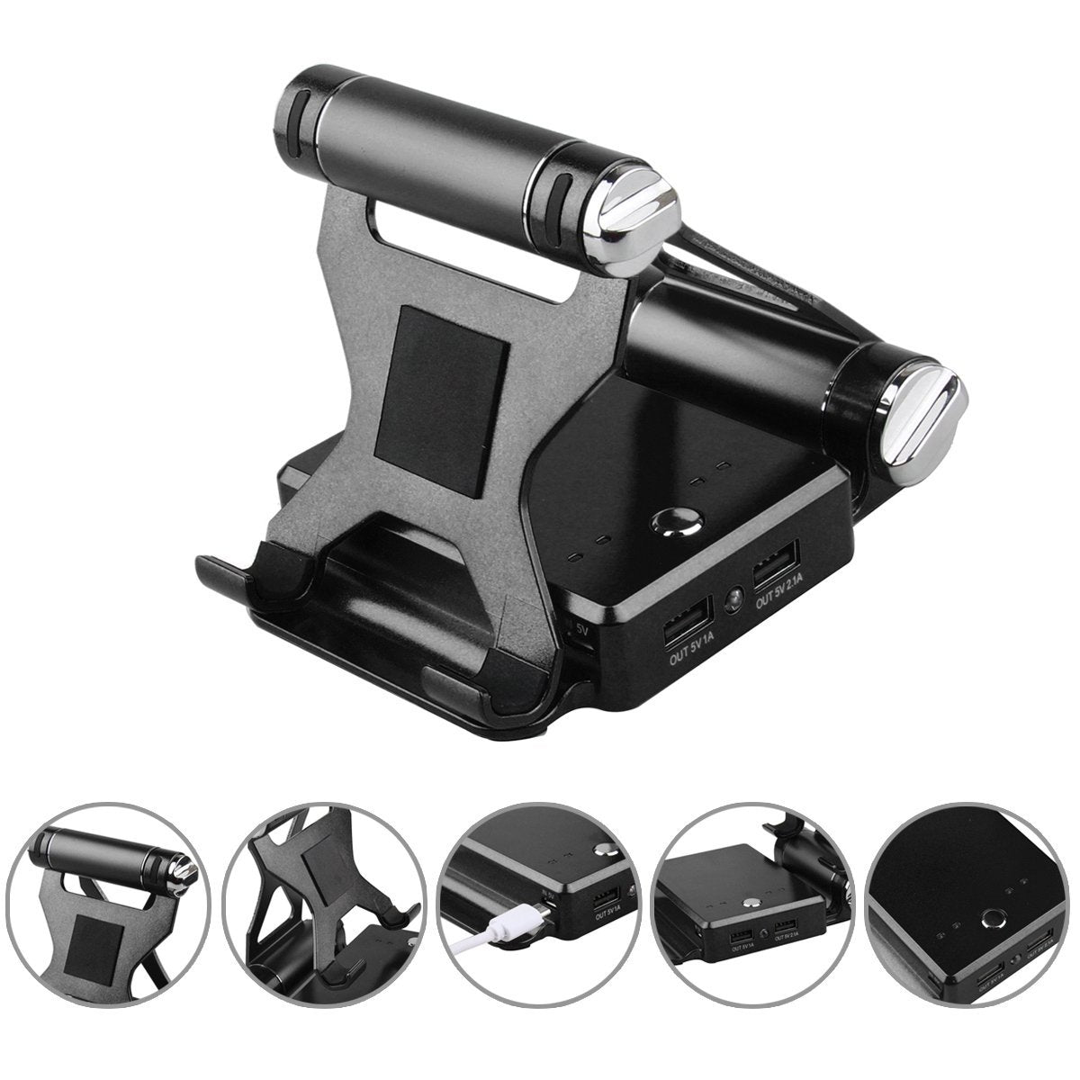 Podium Style Stand With Extended Battery Up To 200% For iPad, iPhone And Other Smart Gadgets Vista Shops