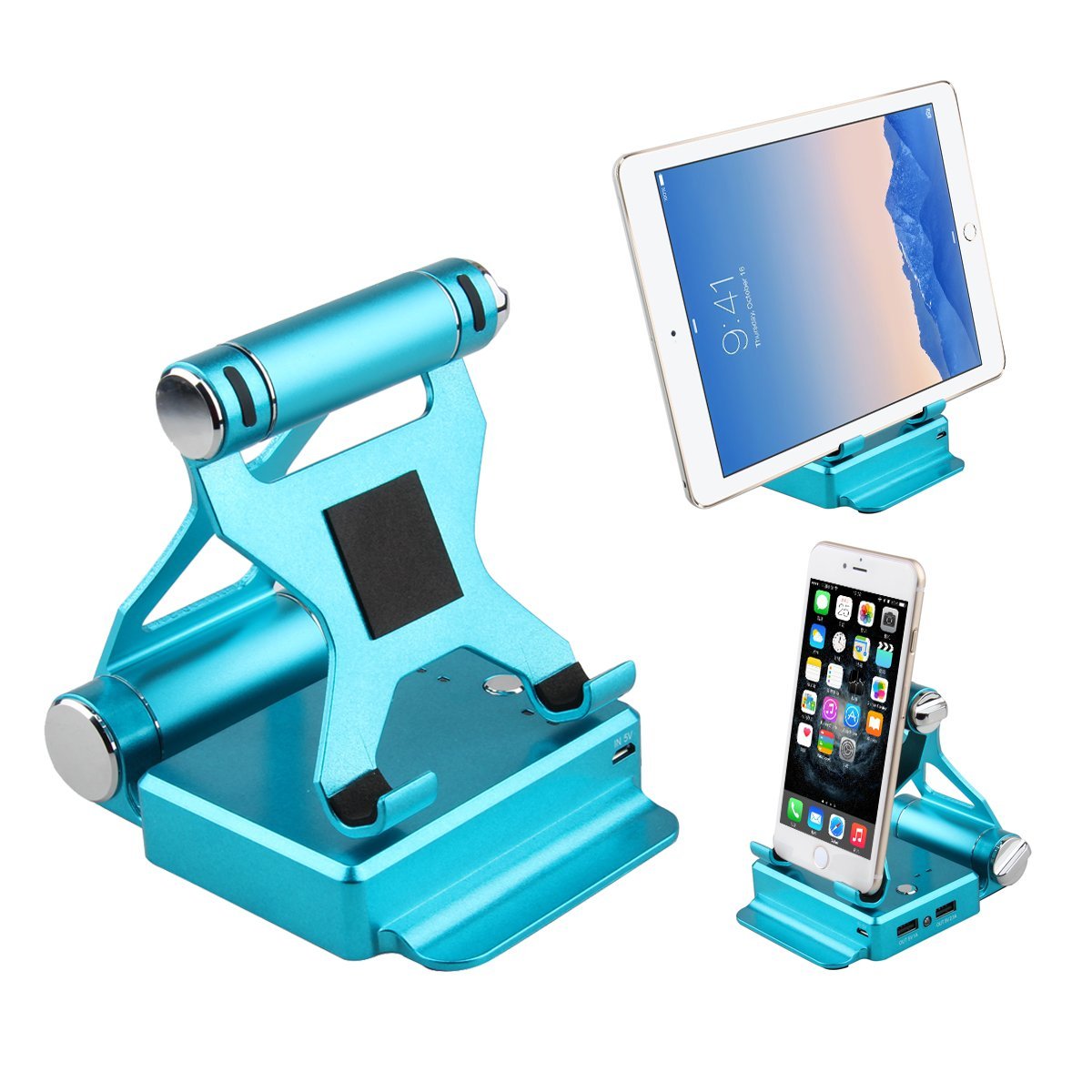 Podium Style Stand With Extended Battery Up To 200% For iPad, iPhone And Other Smart Gadgets Vista Shops