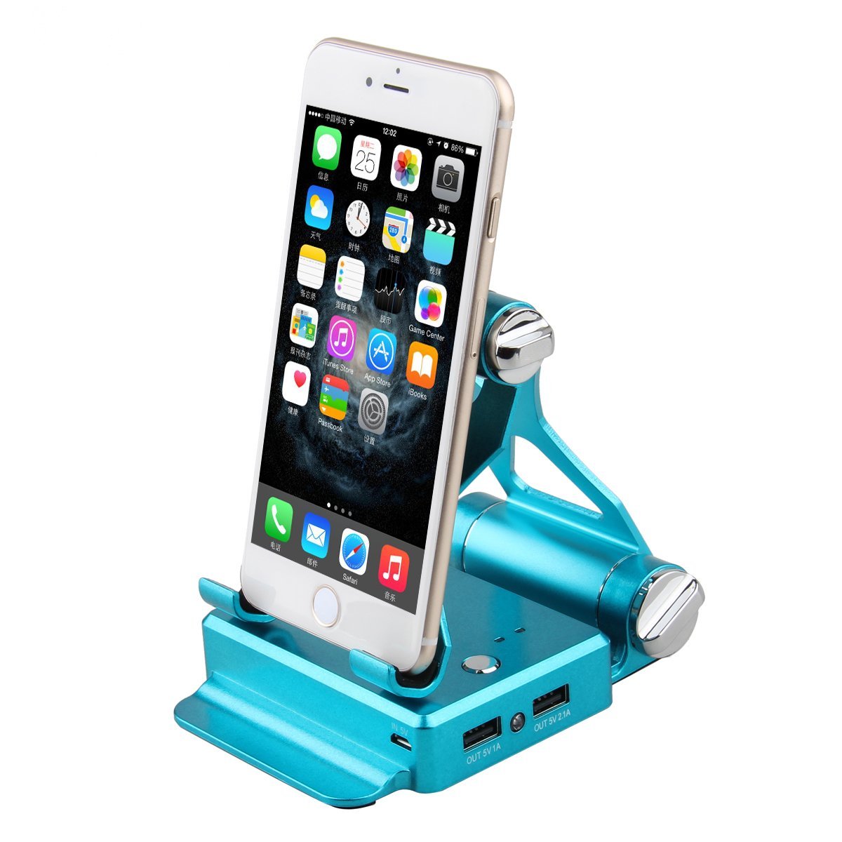 Podium Style Stand With Extended Battery Up To 200% For iPad, iPhone And Other Smart Gadgets Vista Shops