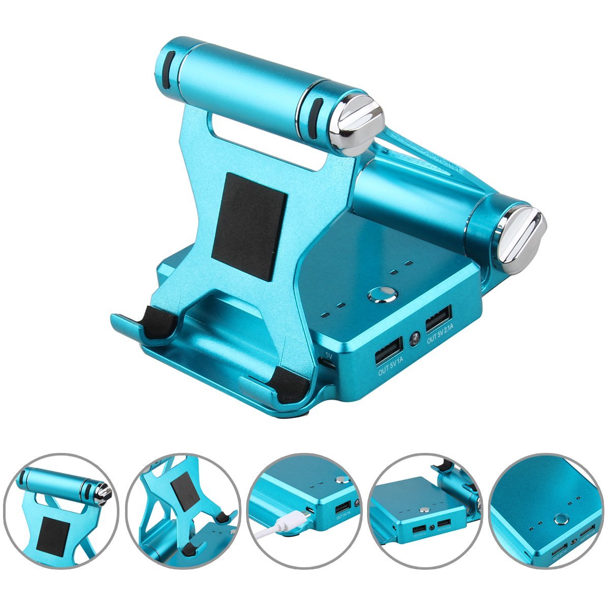 Podium Style Stand With Extended Battery Up To 200% For iPad, iPhone And Other Smart Gadgets Vista Shops