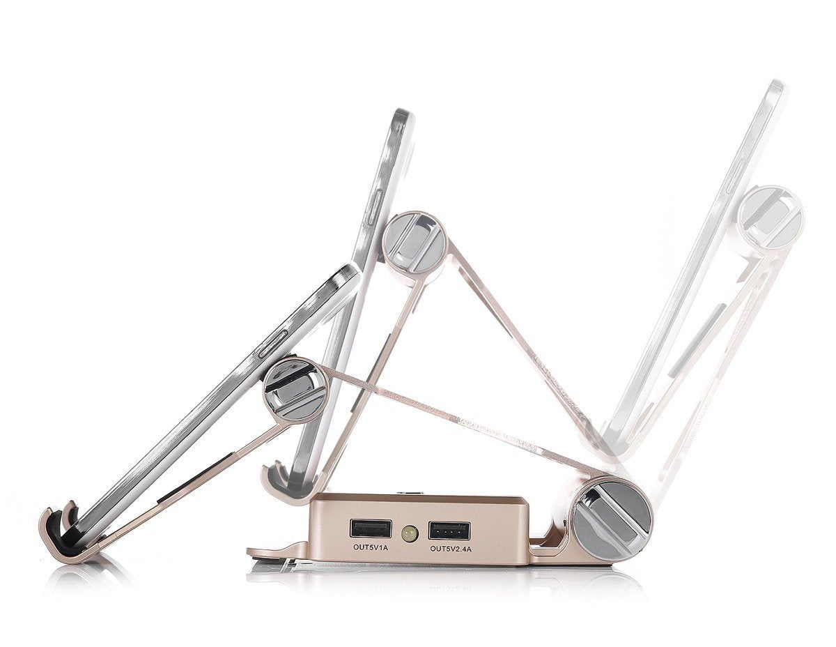 Podium Style Stand With Extended Battery Up To 200% For iPad, iPhone And Other Smart Gadgets Vista Shops