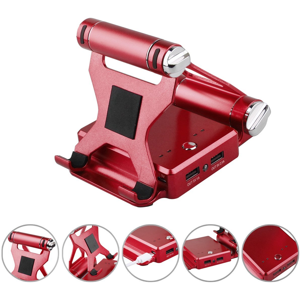 Podium Style Stand With Extended Battery Up To 200% For iPad, iPhone And Other Smart Gadgets Vista Shops