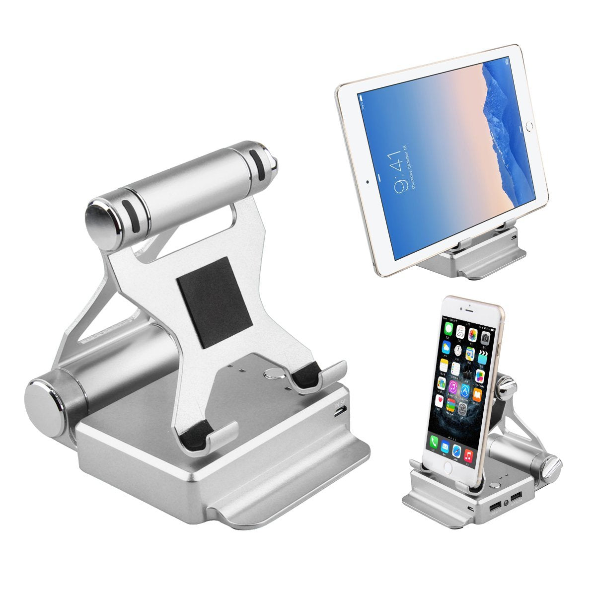 Podium Style Stand With Extended Battery Up To 200% For iPad, iPhone And Other Smart Gadgets Vista Shops