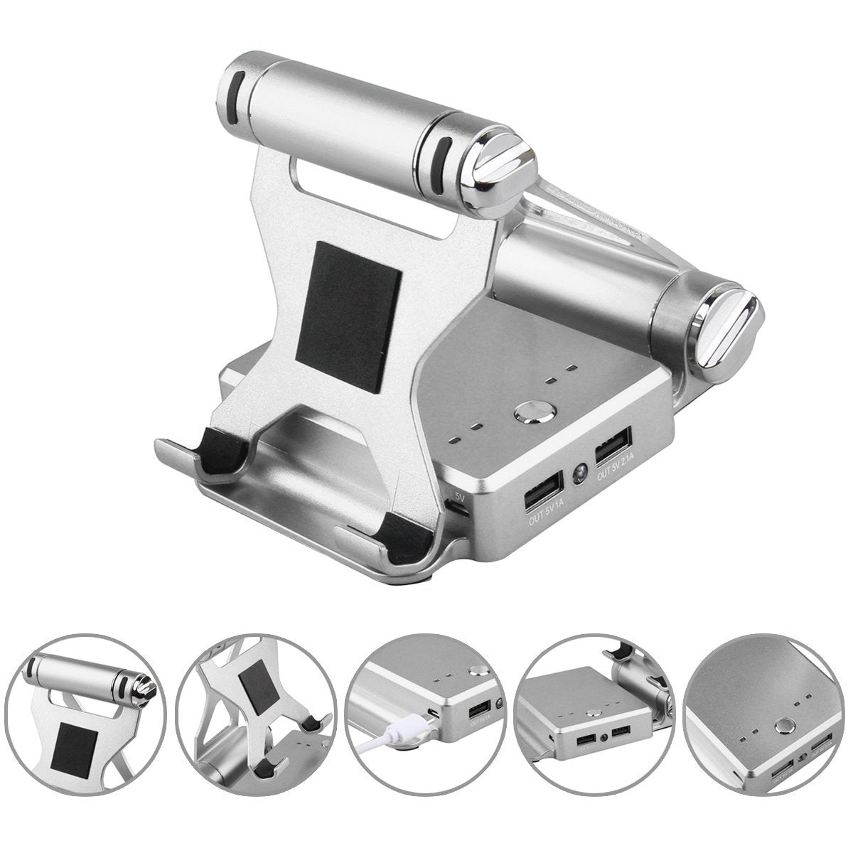 Podium Style Stand With Extended Battery Up To 200% For iPad, iPhone And Other Smart Gadgets Vista Shops