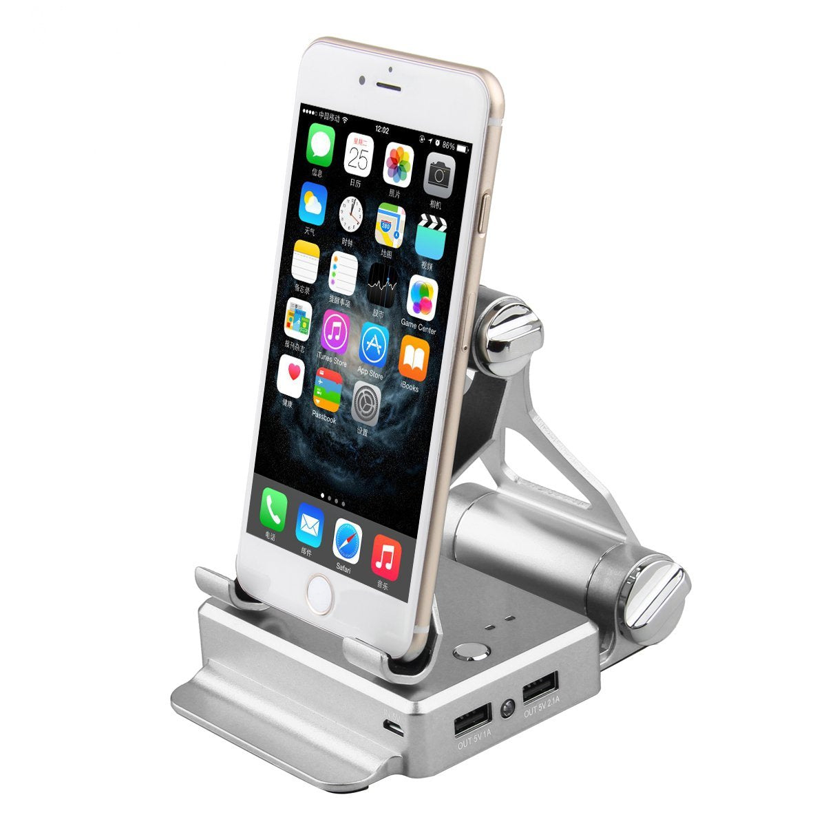 Podium Style Stand With Extended Battery Up To 200% For iPad, iPhone And Other Smart Gadgets Vista Shops