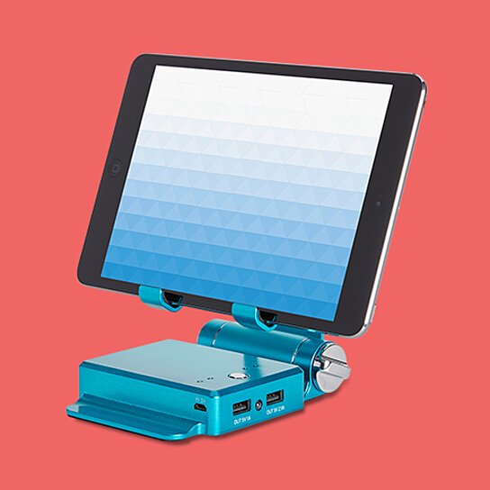 Podium Style Stand With Extended Battery Up To 200% For iPad, iPhone And Other Smart Gadgets Vista Shops