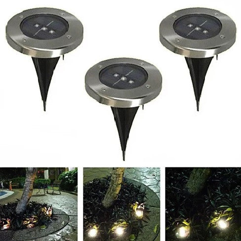 Runway Solar 3 LED Inground Lights Vista Shops