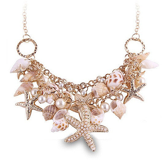 Sweet Nature Necklace With Sea Shells Vista Shops
