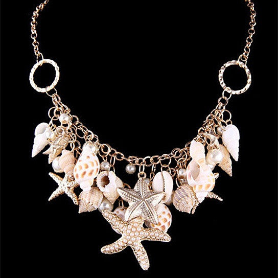Sweet Nature Necklace With Sea Shells Vista Shops