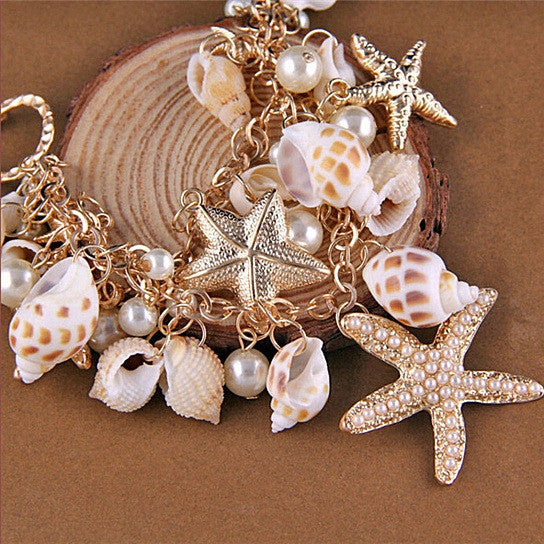 Sweet Nature Necklace With Sea Shells Vista Shops