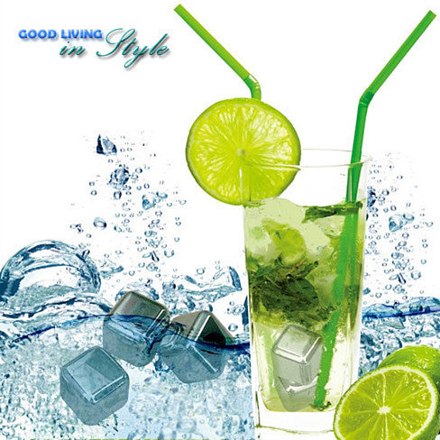 Steel Chillers - The Stainless Steel Food Grade Ice Cubes for Cocktails Vista Shops
